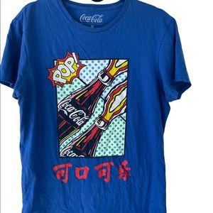 Coca Cola Pop Japanese Japan Mens Shirt size Small